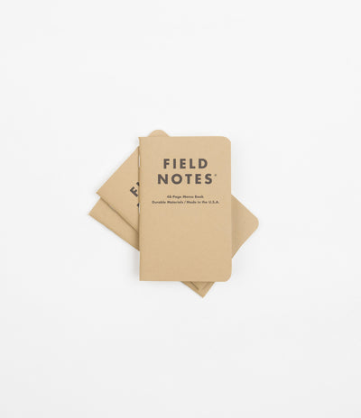 Field Notes Original Kraft Notebooks (3 Pack) - Mixed Paper