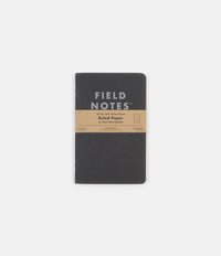 Field Notes Ruled Notebooks - Pitch Black - Large