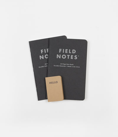 Field Notes Ruled Notebooks - Pitch Black - Large