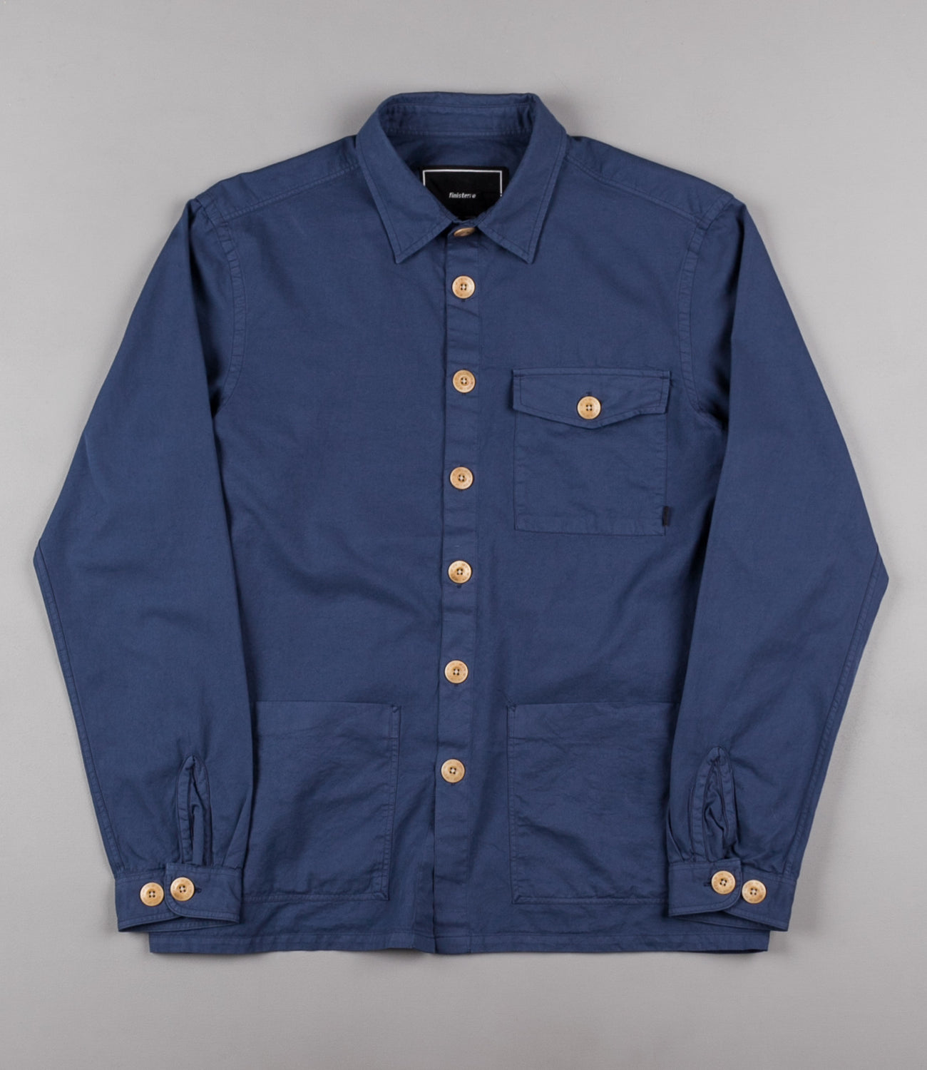 Finisterre Petrichor Shirt - Mariner Blue | Flatspot