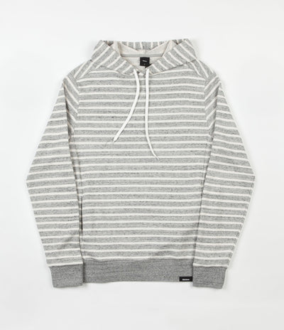 Finisterre Striped Kraken Hooded Sweatshirt - Granite Stripe