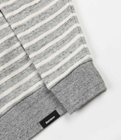 Finisterre Striped Kraken Hooded Sweatshirt - Granite Stripe