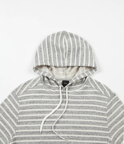 Finisterre Striped Kraken Hooded Sweatshirt - Granite Stripe