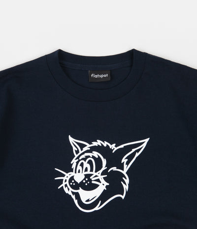 Flatspot Cat T-Shirt - Navy