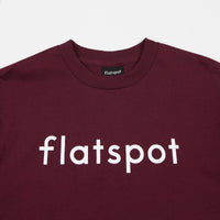 Flatspot Logo T-Shirt - Burgundy thumbnail