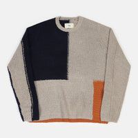 Folk Fracture Crewneck Sweatshirt - Stone / Brick thumbnail