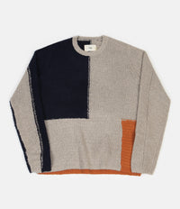 Folk Fracture Crewneck Sweatshirt - Stone / Brick