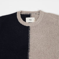 Folk Fracture Crewneck Sweatshirt - Stone / Brick thumbnail