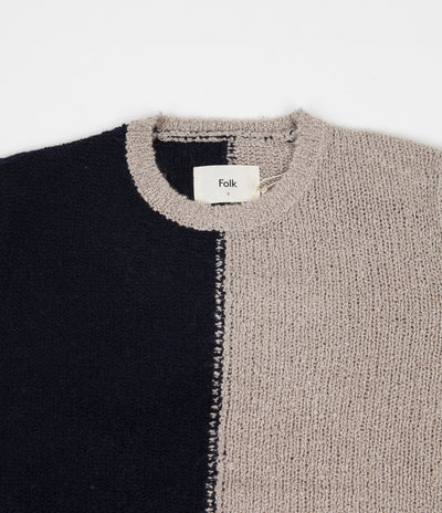 Folk Fracture Crewneck Sweatshirt - Stone / Brick