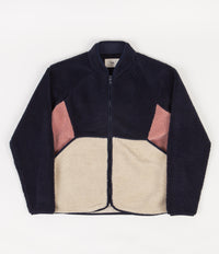 Folk Puzzle Zip Fleece - Navy