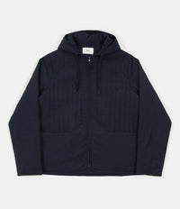 Folk Wadded Junction Hoodie - Navy