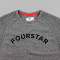 Fourstar Reverse Raglan Crewneck Sweatshirt - Grey Heather thumbnail