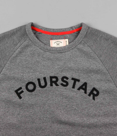 Fourstar Reverse Raglan Crewneck Sweatshirt - Grey Heather