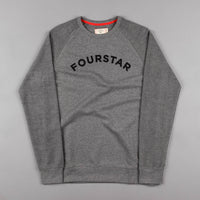 Fourstar Reverse Raglan Crewneck Sweatshirt - Grey Heather thumbnail