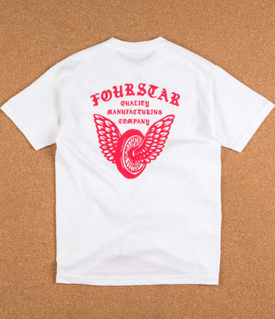 Fourstar Winged Wheel Pocket T-Shirt - White