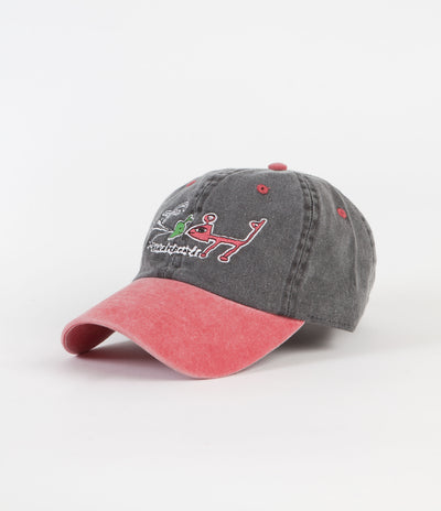 Frog Frog Exists! Hat - Black / Red