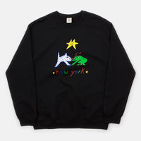 Frog Lover Crewneck Sweatshirt - Black thumbnail