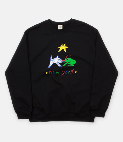 Frog Lover Crewneck Sweatshirt - Black