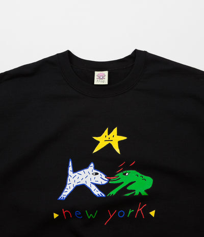 Frog Lover Crewneck Sweatshirt - Black