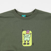 Frog Napkin Friend Crewneck Sweatshirt - Army thumbnail