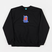 Frog Napkin Friend Crewneck Sweatshirt - Black thumbnail