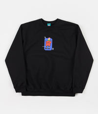 Frog Napkin Friend Crewneck Sweatshirt - Black