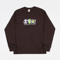 Frog SK8R Punk Logo Long Sleeve T-Shirt - Brown thumbnail