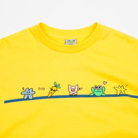 Frog Skateboards Characters Long Sleeve T-Shirt - Yellow thumbnail