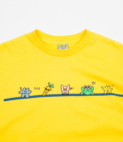 Frog Skateboards Characters Long Sleeve T-Shirt - Yellow