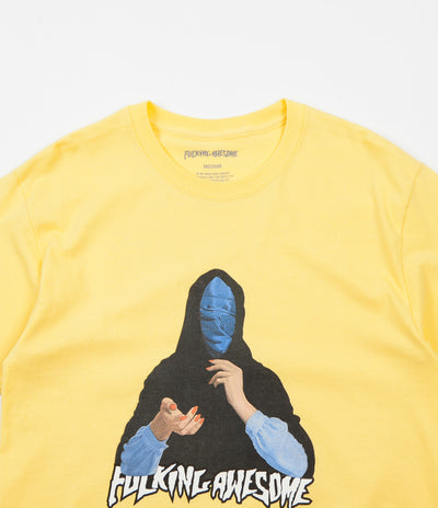 Fucking Awesome Blue Veil T-Shirt - Yellow