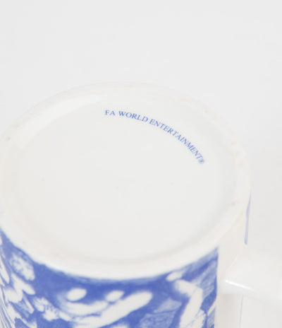 Fucking Awesome Cherub Fight Mug - Blue / Ivory