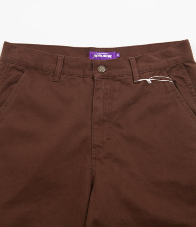 Fucking Awesome Contacts Baggy Cargo Pants - Dark Brown