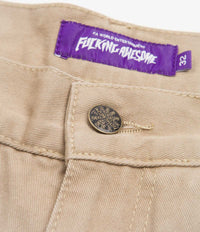 Fucking Awesome Contacts Baggy Cargo Pants - Khaki | Flatspot