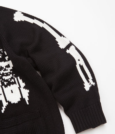 Fucking Awesome Cowichan Cardigan - Black