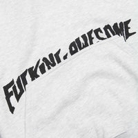 Fucking Awesome Cut Off Hoodie - Heather Grey thumbnail