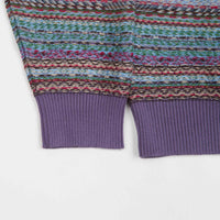 Fucking Awesome Dill Painting Intarsia Cardigan - Purple thumbnail