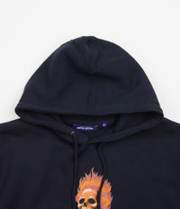 Fucking Awesome Flame Skull Hoodie - Navy | Flatspot