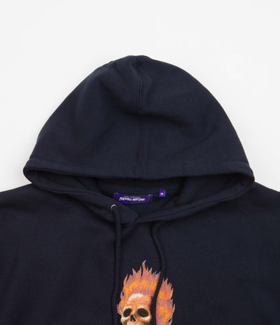 Fucking Awesome Flame Skull Hoodie - Navy