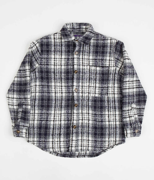 Fucking Awesome Heavy Flannel Overshirt - Navy / White