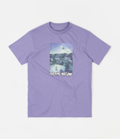 Fucking Awesome Helicopter T-Shirt - Violet