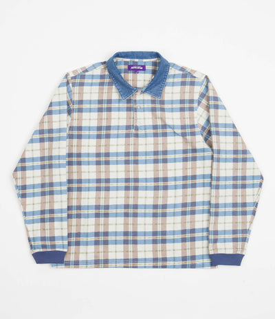 Fucking Awesome Printed Plaid Shirt - WpadcShops - White / Blue