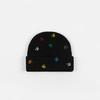 Fucking Awesome Scattered FA Cuff Beanie - Black thumbnail