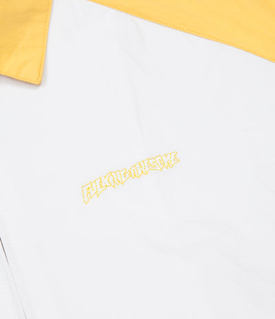 Fucking Awesome Smile Cry Windbreaker Jacket - White / Yellow