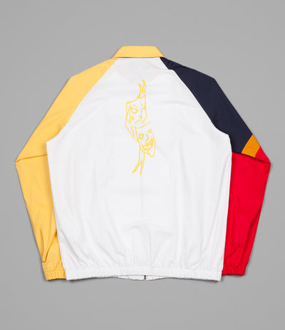 Fucking Awesome Smile Cry Windbreaker Jacket - White / Yellow