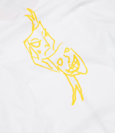 Fucking Awesome Smile Cry Windbreaker Jacket - White / Yellow