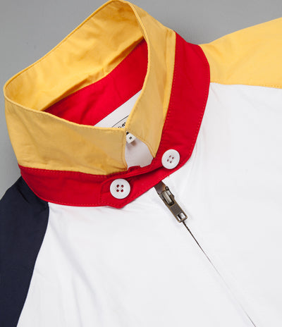 Fucking Awesome Smile Cry Windbreaker Jacket - White / Yellow