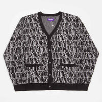 Fucking Awesome Stretched Stamp Cardigan - Black / White thumbnail