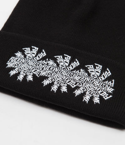 Fucking Awesome Three Spiral Cuff Beanie - Black