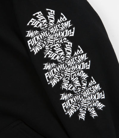 Fucking Awesome Three Spiral Hoodie - Black