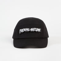 Fucking Awesome Velcro Volley Strapback Cap - Black thumbnail